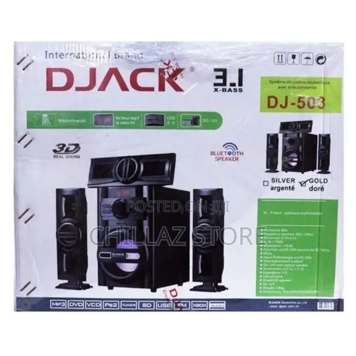 Djack Dj-Bluetooth, FM Radio,USB Input,Auxin Speaker System