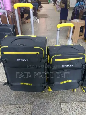 Original Cloth Suitcases by D Favor.Medium.( Black.)