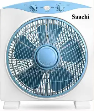 Saachi Box Fan With 3 Speed Control, 12
