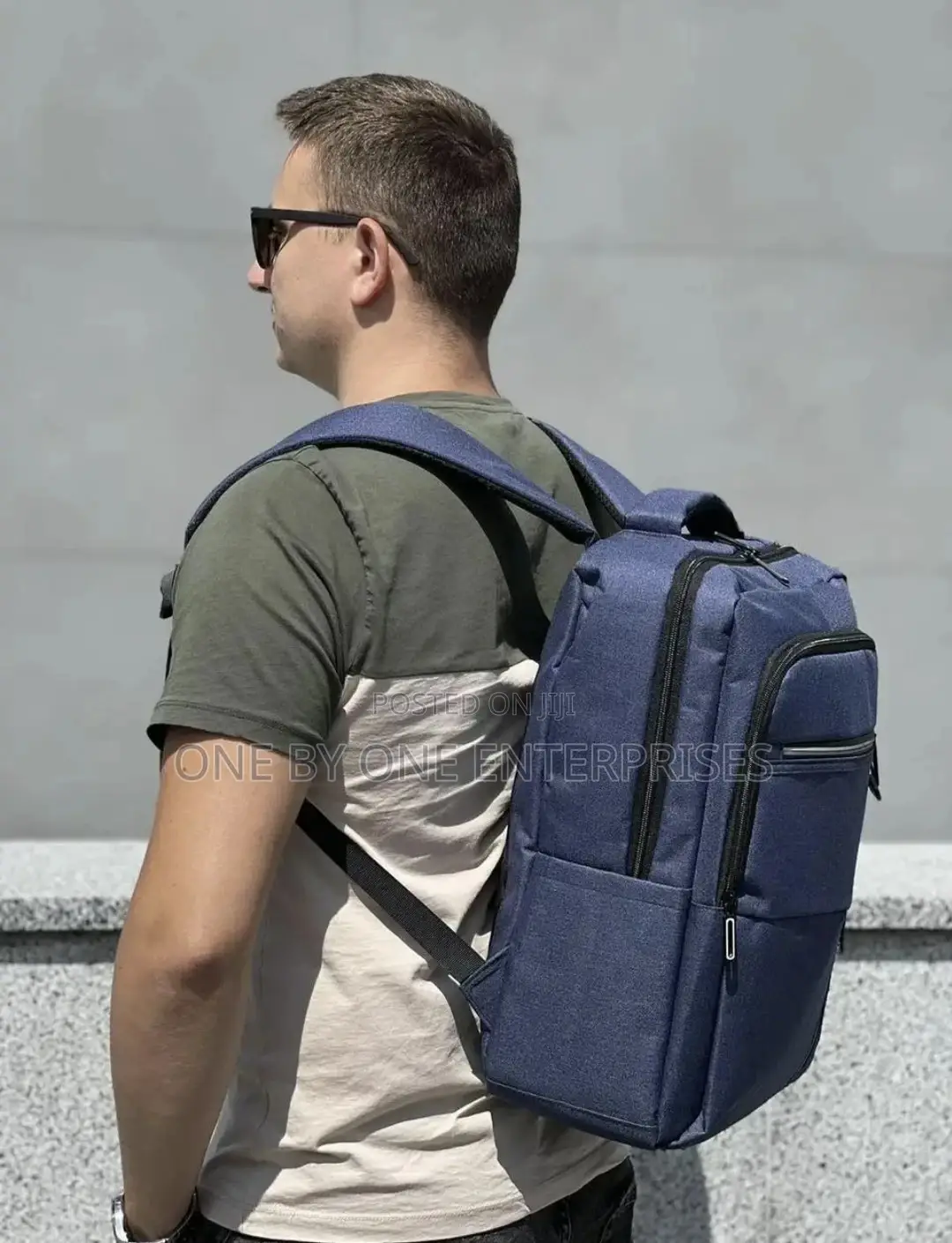 Men's City Laptop Backpack Blue 20L