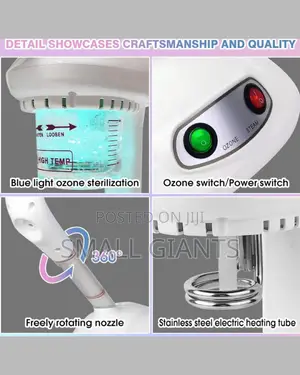 Nano Ionic Facial Steamer With Extendable 360° Rotatable Arm