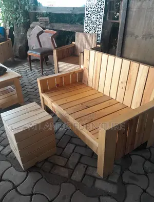 Wooden Sofa With Table