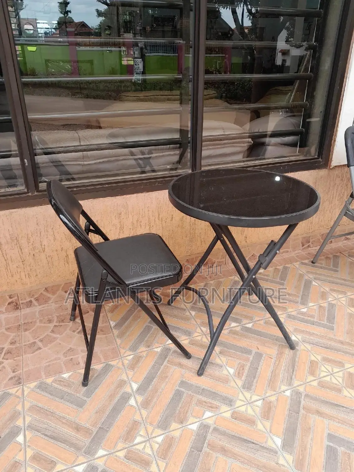 Chair With Glass Table