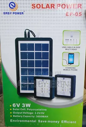 Mini Solar Lighting System With 2 Lights