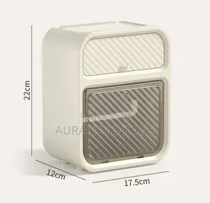 Cream Style Bathroom Roll Paper Drawer Box