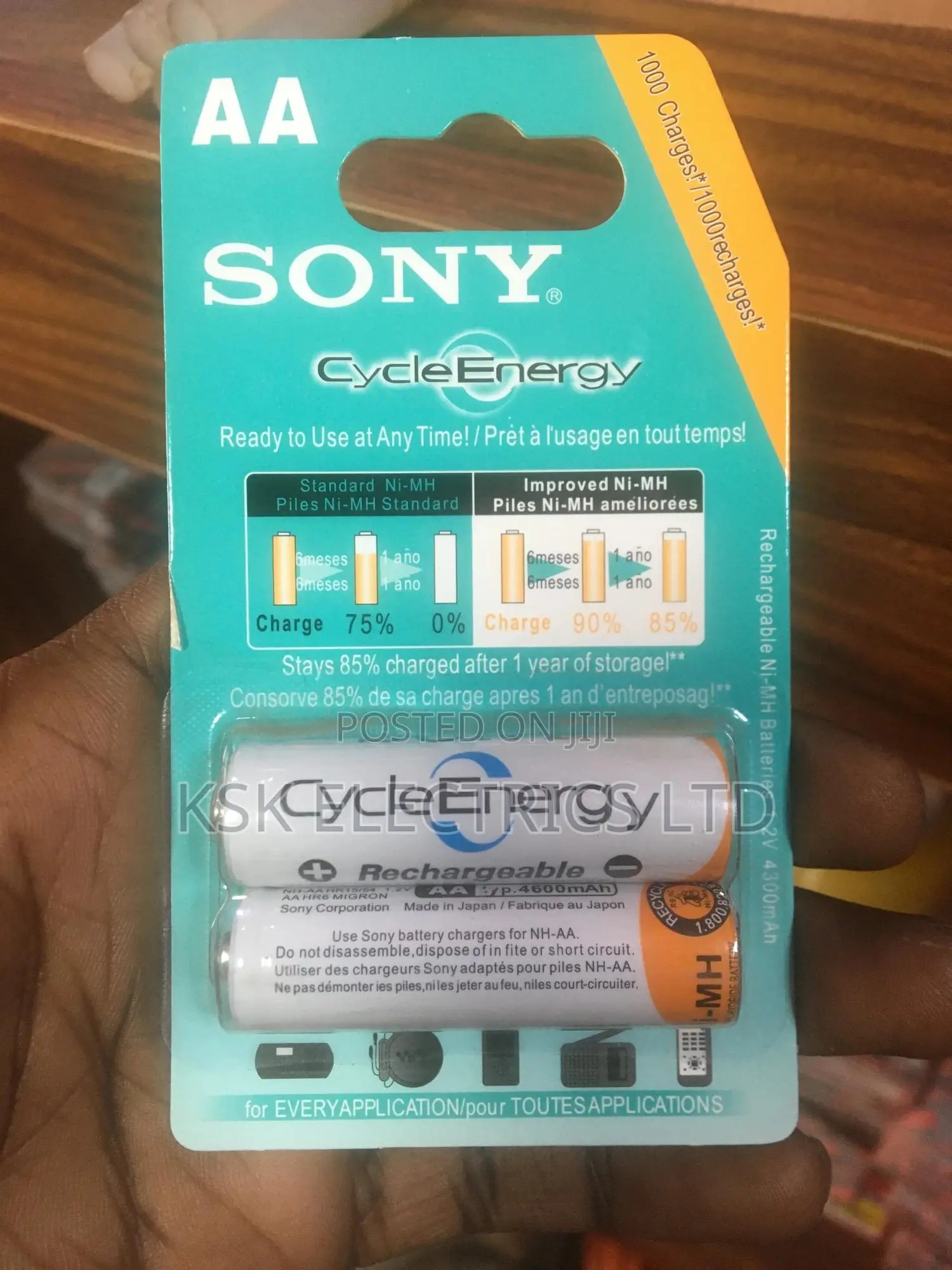 AA Sony Re-Chargable Batteries