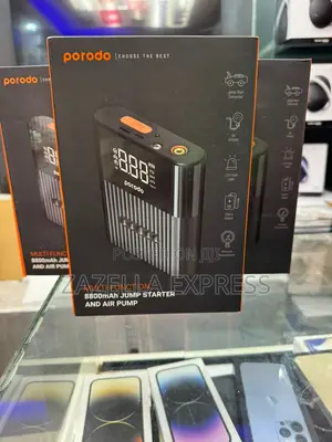 Porodo Battery Car Jump Starter With Pressure Pump