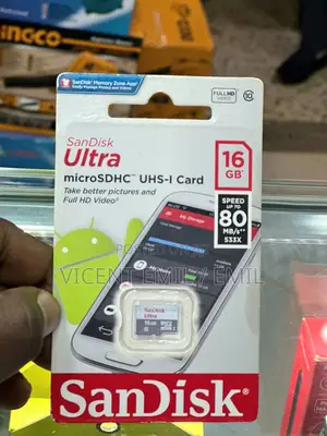 Sandisk Ultra Memory Card 16GB Micro SDHC UHS-I Card