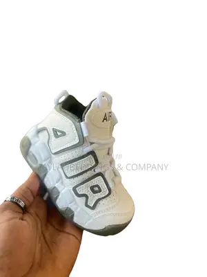 Kid's Nike Air More Uptempo White Black