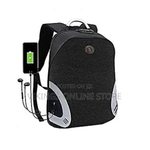 Men's Designer Anti Theft Laptop Bag - Black,Grey