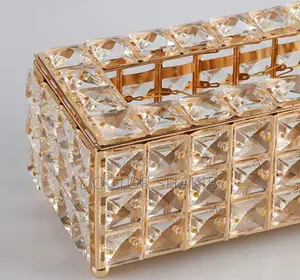 Crystal Tissue Cover Napkin Holder Box
