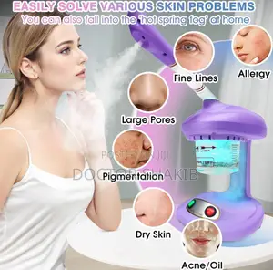 Portable Mini Ozone Spa Tabletop Facial Steamer