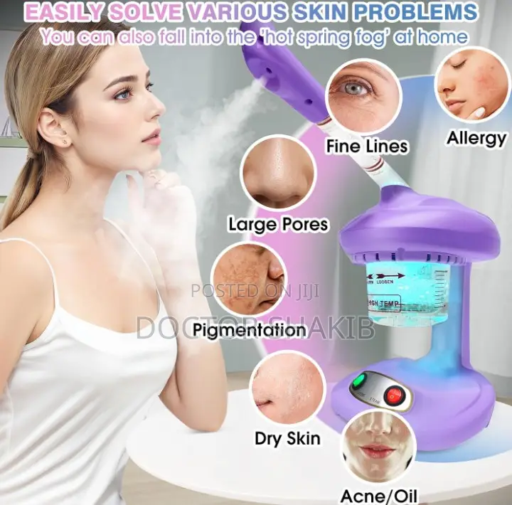 Portable Mini Ozone Spa Tabletop Facial Steamer