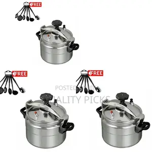 HTC Pressure Cooker With Free Silicone Utensils