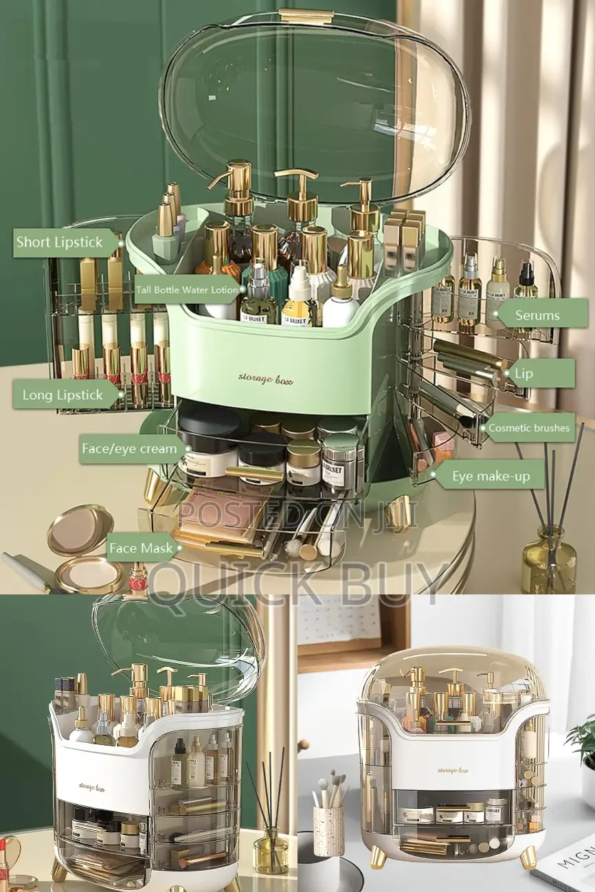New Portable Dust Proof Makeup Organizer