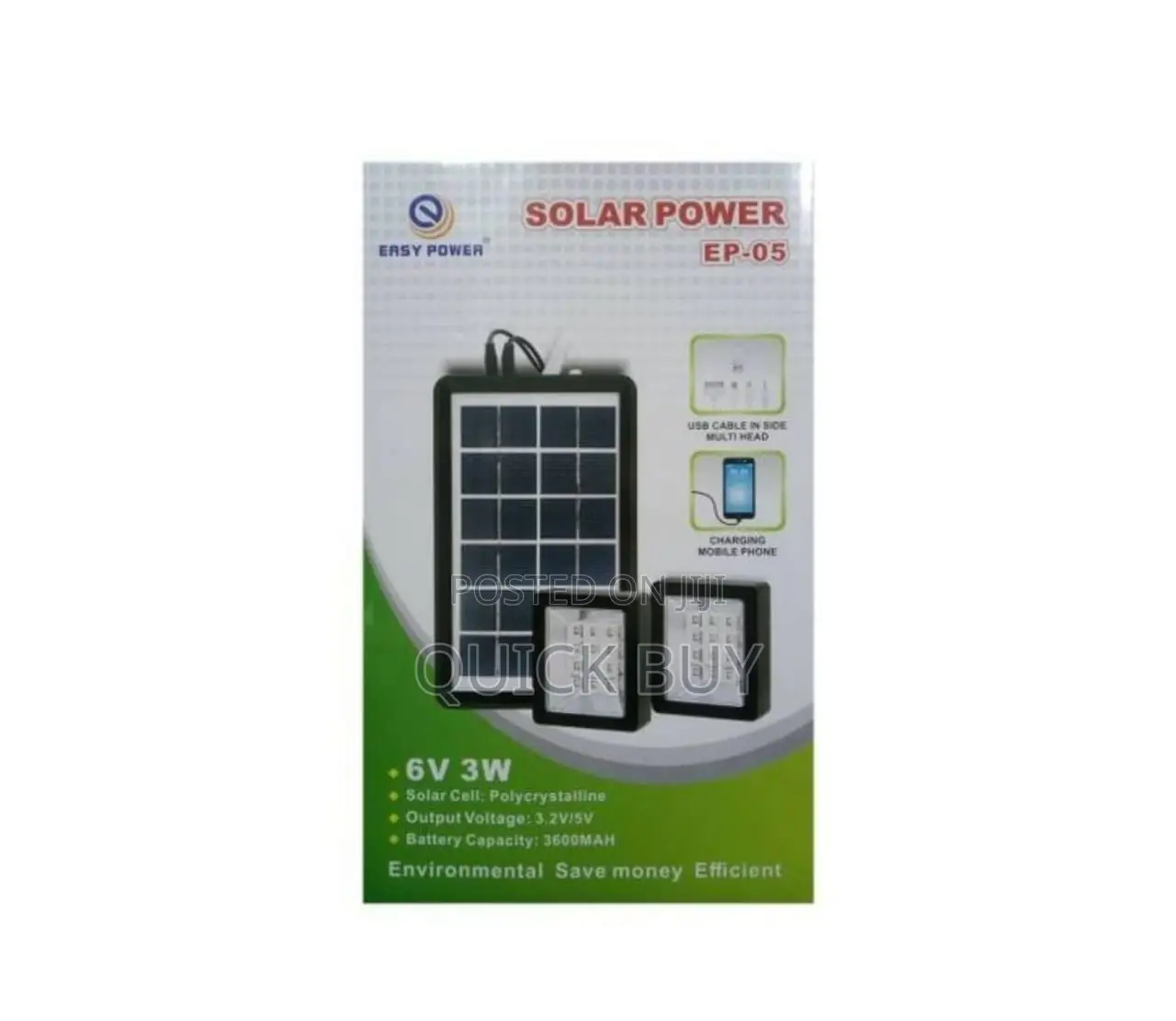 Mini Solar Lighting System With 2 Lights