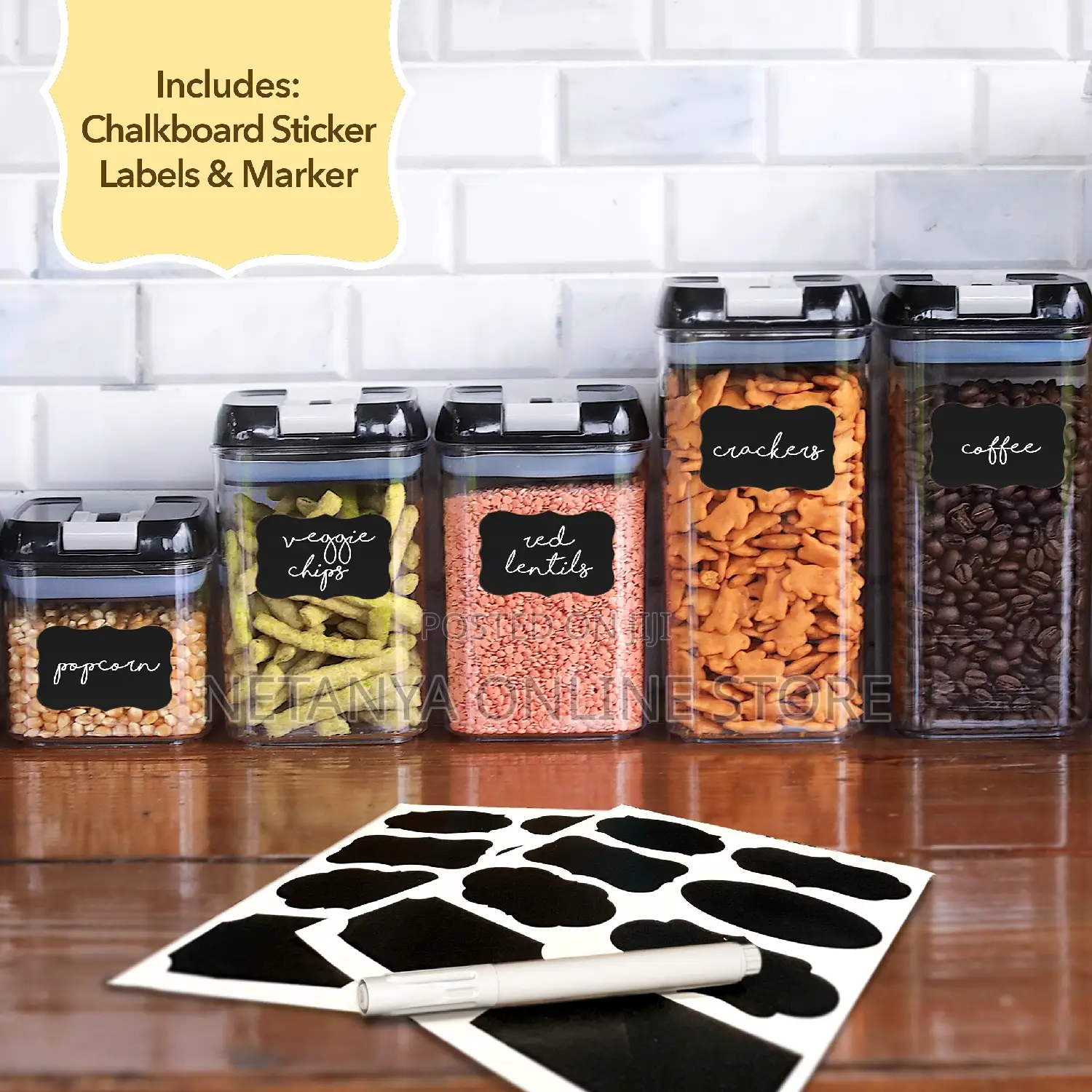 7pcs Airtight Food Storage Containers