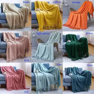 Wooven Soft Warm Throw Blanket