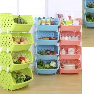 Plastic Vegetable Storage Rack Organizer