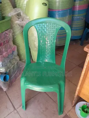 Green Executive Plastic Chairs Front Design.