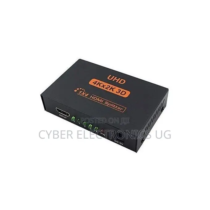 Ultra HD 4 Port HDMI Splitter 1x4 Repeater Amplifier 1080