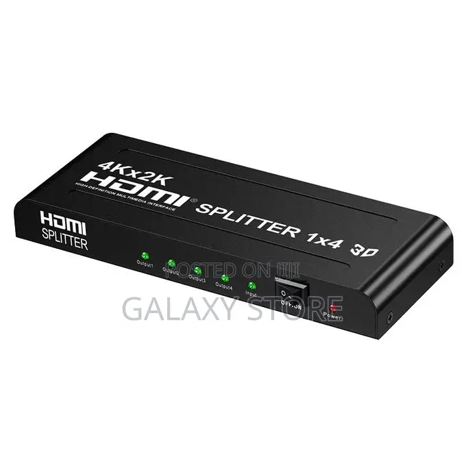 1x4 HDMI Splitter - 4 Ports Output 1 Input Supports 