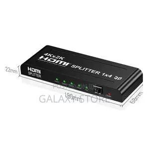 1x4 HDMI Splitter - 4 Ports Output 1 Input Supports 