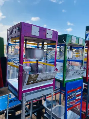Purple,Blue and Red Popcorn Machine