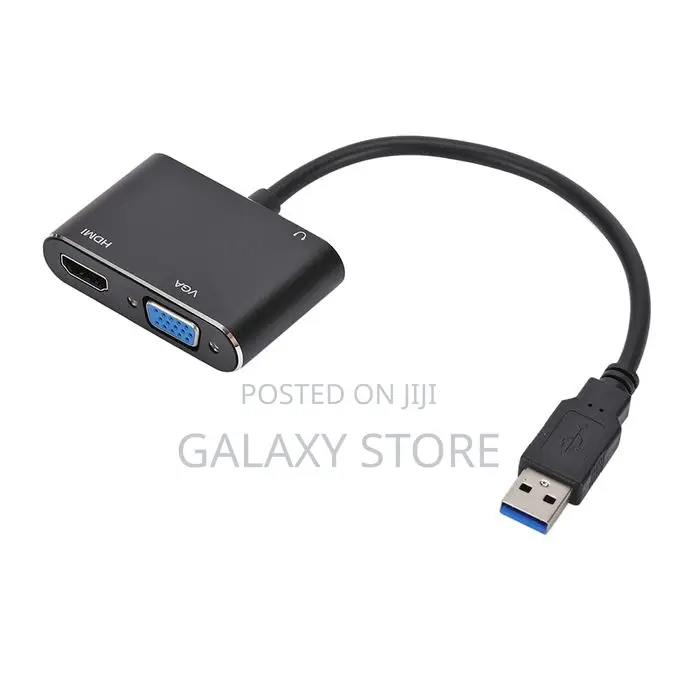 USB 3.0 to Hdmi-Compatible VGA Adapter 1080P HD for Computer