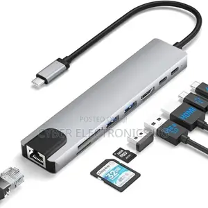 8 in 1 USB C Hub Multiport Adapter,Macbook and Other Type C