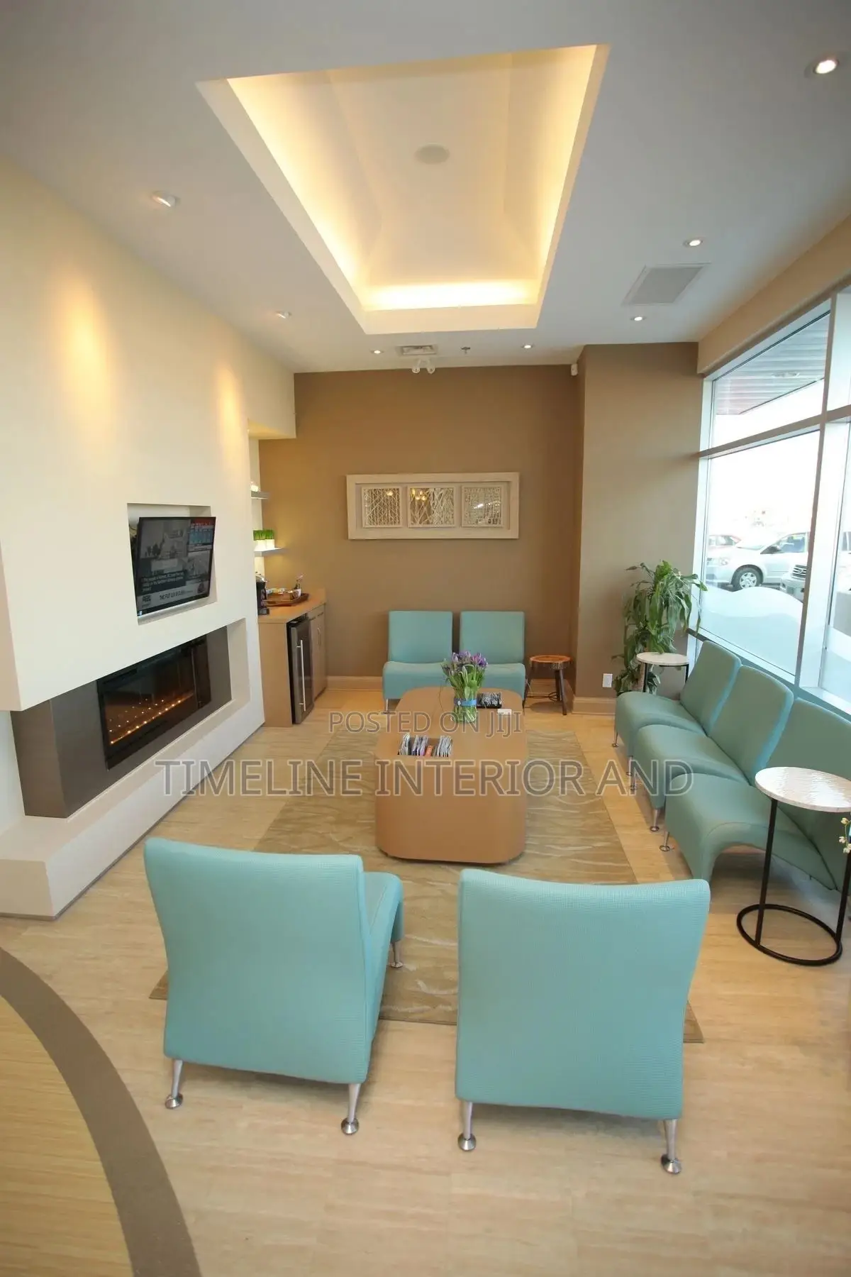 Waiting Area Gypsum Designing
