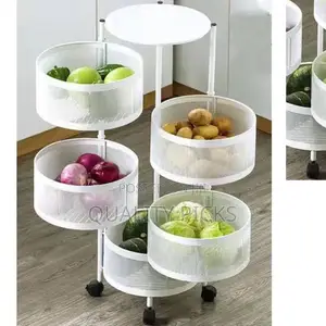White Vegetables Storage Rack