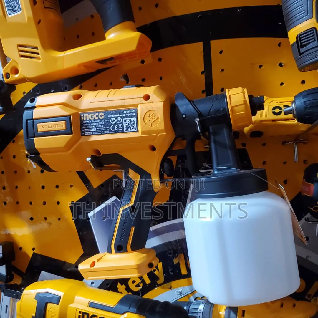 Lithium Ion Cordless Spray Gun.