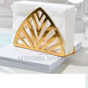 Gold Napkin Holder.