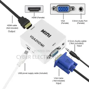 VGA to HDMI Scaler Box Audio Video Digital Converter