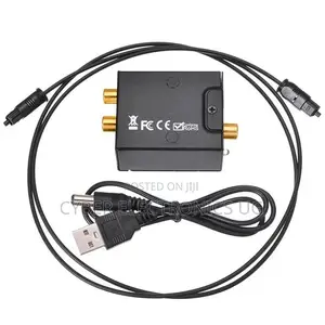 Digital to Analog Audio Converter Optical Fiber Toslink Coax
