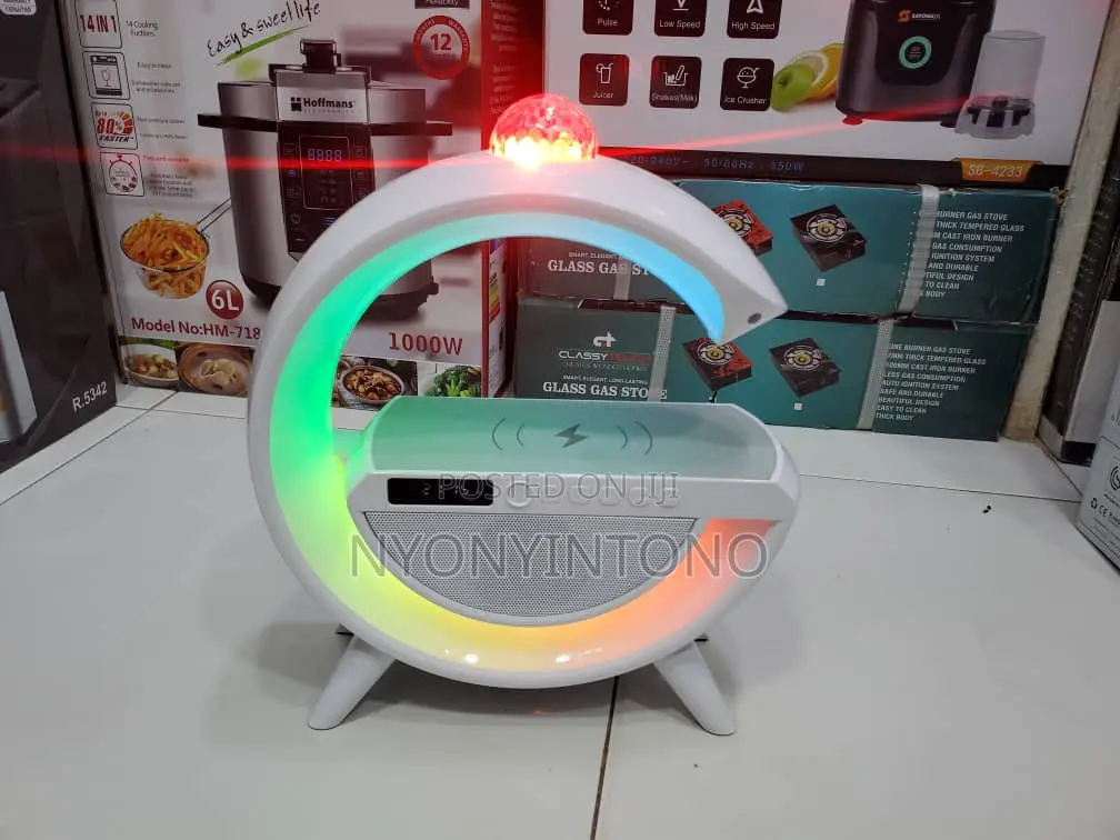6in1 Bedside Lamp, Wireless Charger , Bluetoothspeaker More
