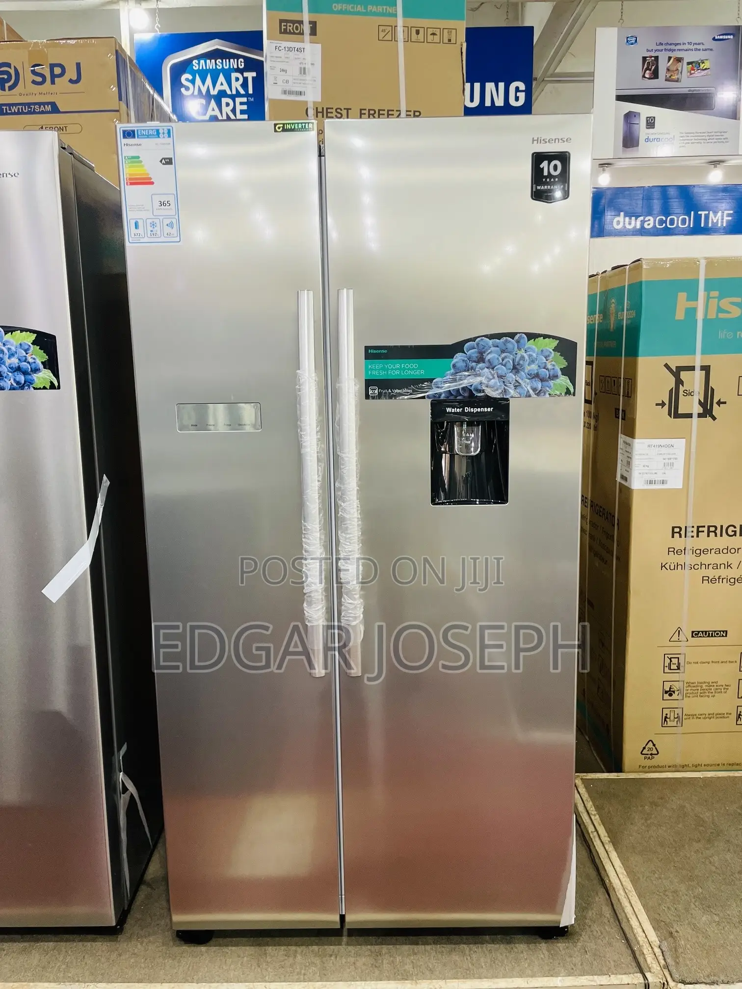 740L Hisense Refrigerator Side by Side