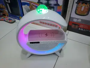 6 in 1 Bedside Lamp With Ambient Lights Speaker and More