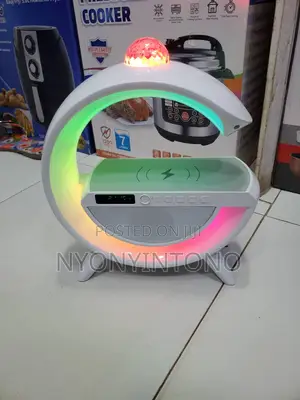 6in1 Bedsidelamp With Bluetooth Speaker and Wireles Charger