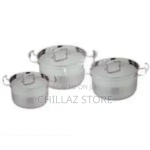 3pieces of Heavy Stainless Steel Saucepans Cookware