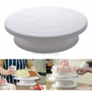 Turntable Rotating Anti-Skid Cake Decorating Stand,