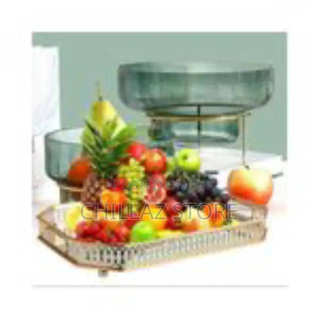 Multi-Purpose Mirror Tray- Gold