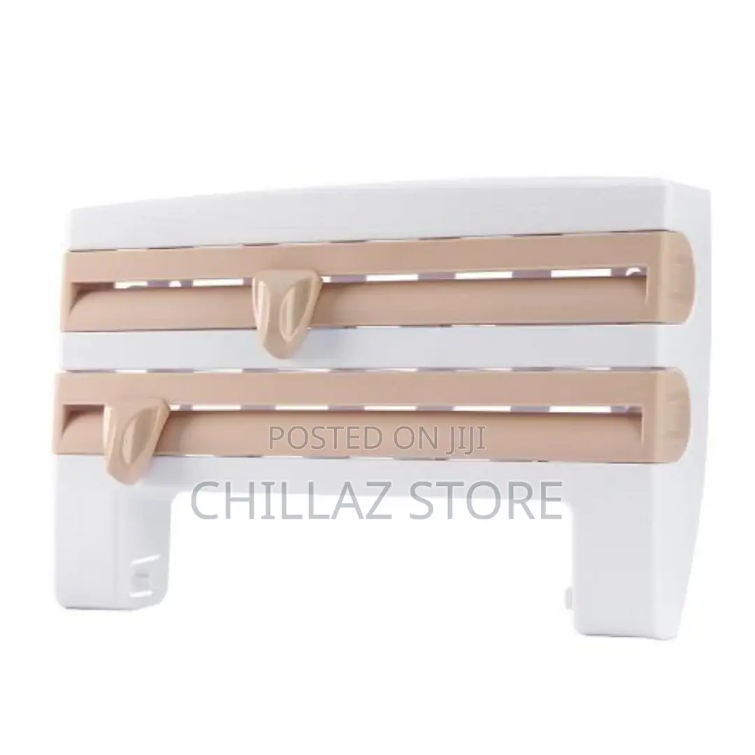 4 in 1 Paper Towel and Foil Storage Rack Cutter, Holder