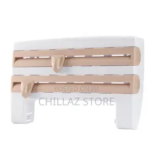 4 in 1 Paper Towel and Foil Storage Rack Cutter, Holder