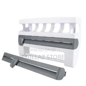 4 in 1 Paper Towel and Foil Storage Rack Cutter, Holder