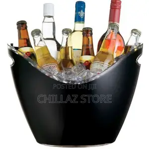 Co-Rect Acrylic 8 Bottle Beer,Champagne,Wine Ice Bucket,