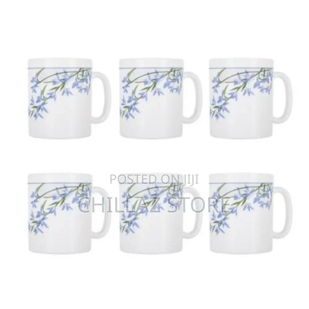 Luminarc 6 Pieces of Luminarc Tea Coffee Mug Cups-Blue