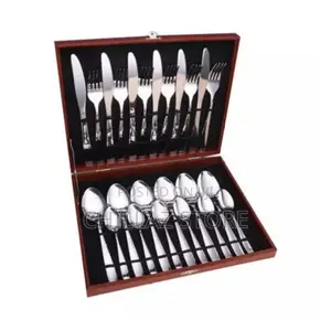 24 Piece Cutlery Set of Spoons, Forks Knives