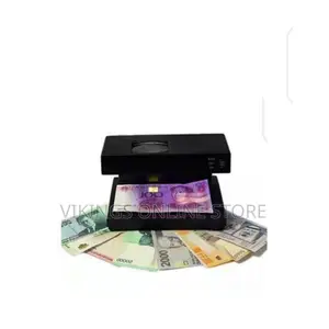 UV Counterfeit Money Detector Fake Notes Machine - Black